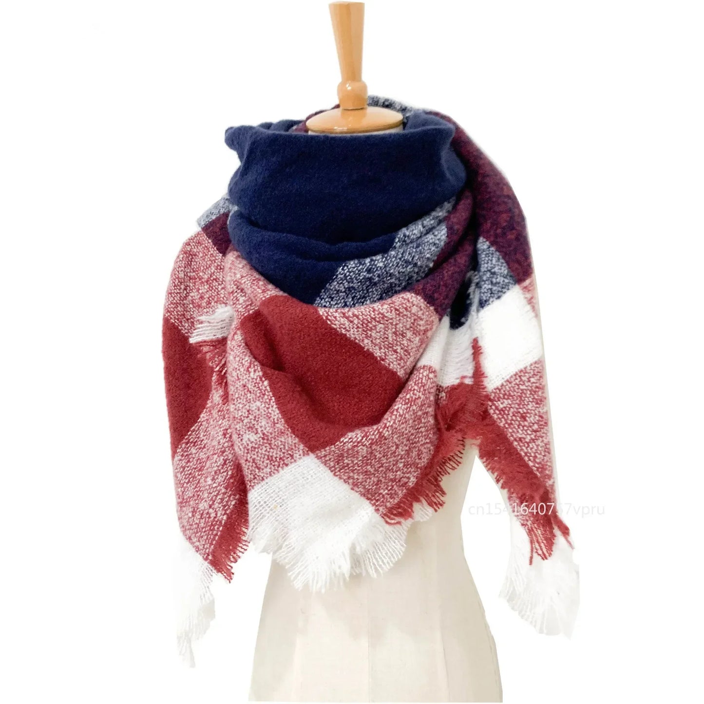 Newest Designer Scarf women luxury Plaid Scarves Shawls Brand Knitted Cashmere Bufandas Invierno Mujer Fashion Bandana Wrap
