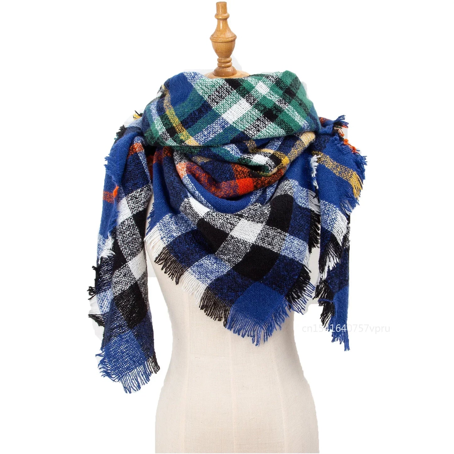 Newest Designer Scarf women luxury Plaid Scarves Shawls Brand Knitted Cashmere Bufandas Invierno Mujer Fashion Bandana Wrap