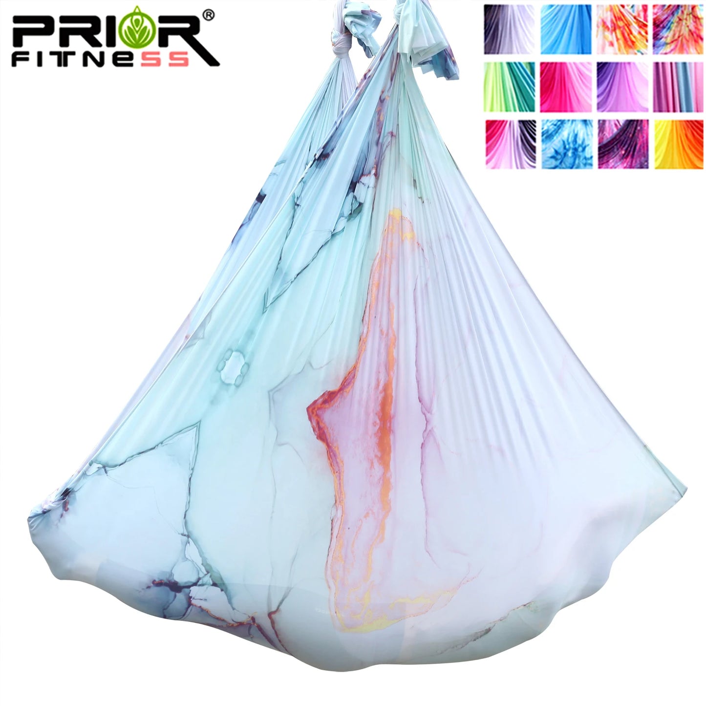 4m Aerial Yoga Hammock Fabric Ombre Aerial silks Gradient Color Yoga Fitness Stretch Belt For GYM Indoor Yoga Studio