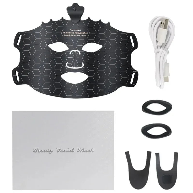 7 Colors Photon Face Silicone LED Mask Powerful Anti-ageing Professional Ultra-light Mask Wrinkles Smooth Skin Beauty Equipment