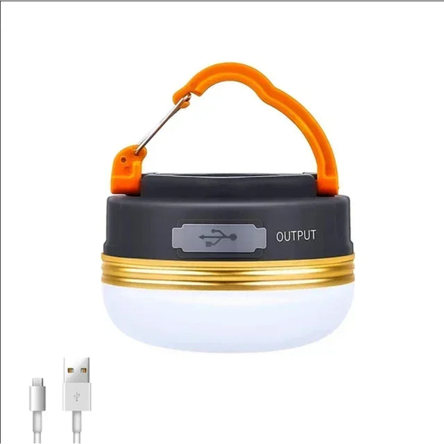 USB Rechargeable LED Camping Lantern Remote Control Portable Camping Torch with Strong Magnet Outdoor Emergency Lantern 4800Mah
