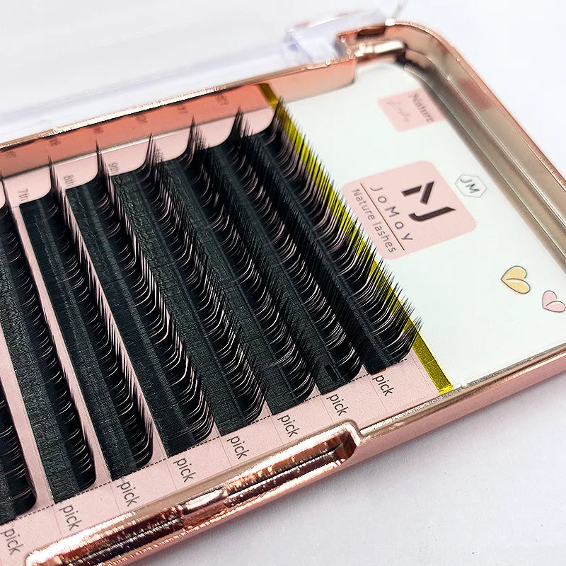 M Curl Lashes 8-16mm Mix Matte Silk Eyelashes Extension Supplies Individual Eyelashes Lash Extension Lashes Wholesale Makeup