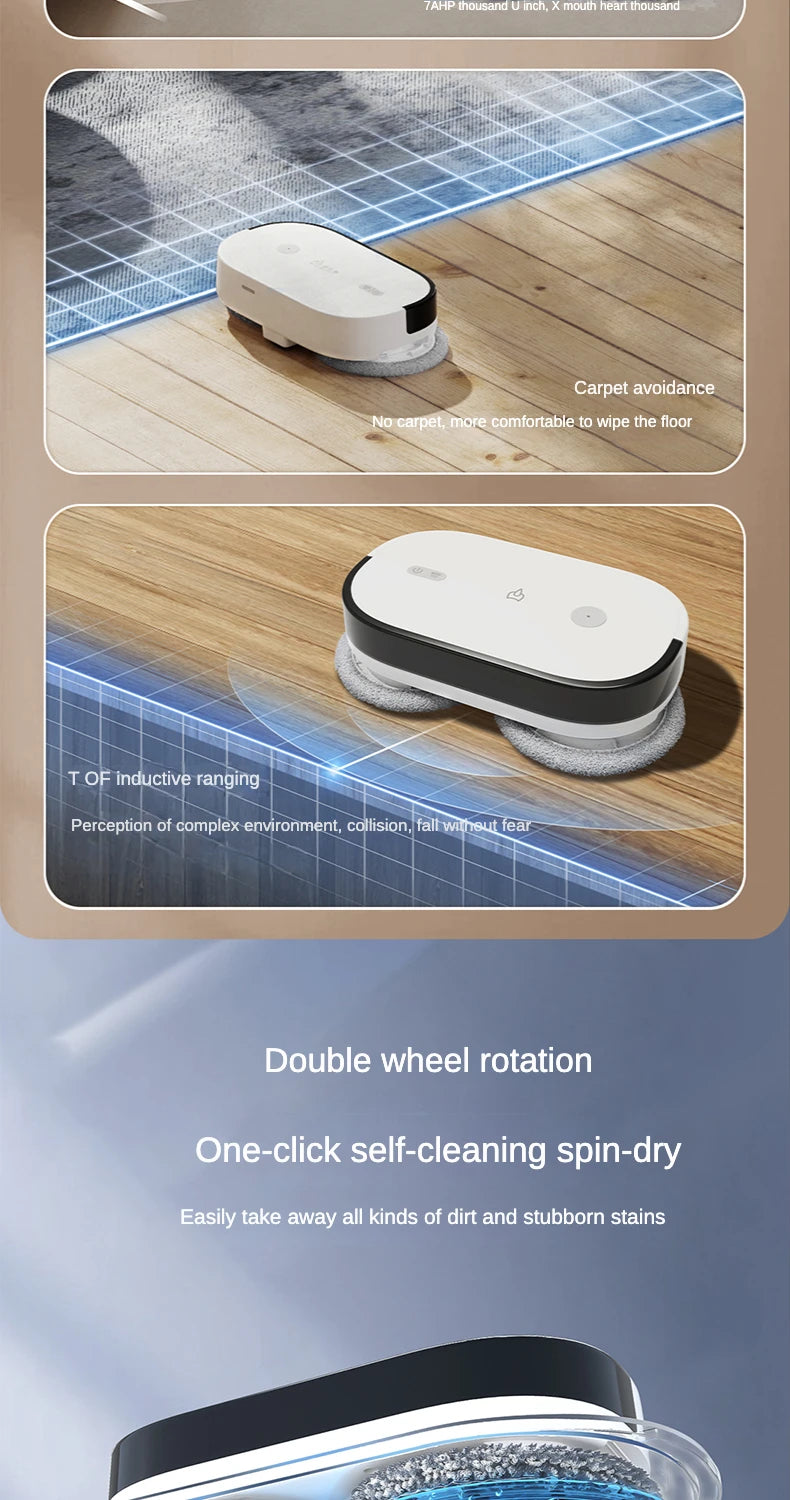 Smart Mopping Robot Sweeping Robot Household Full Automatic Mopping Washing Dedusting Clean Mop Machine Robot Cleaner