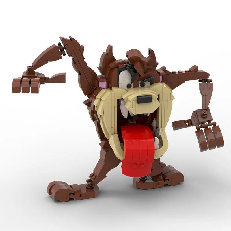 MOC -100573 Big Mouth Monster Anime Cartoon Game Character Building Block Model Toy Gift moc-100573