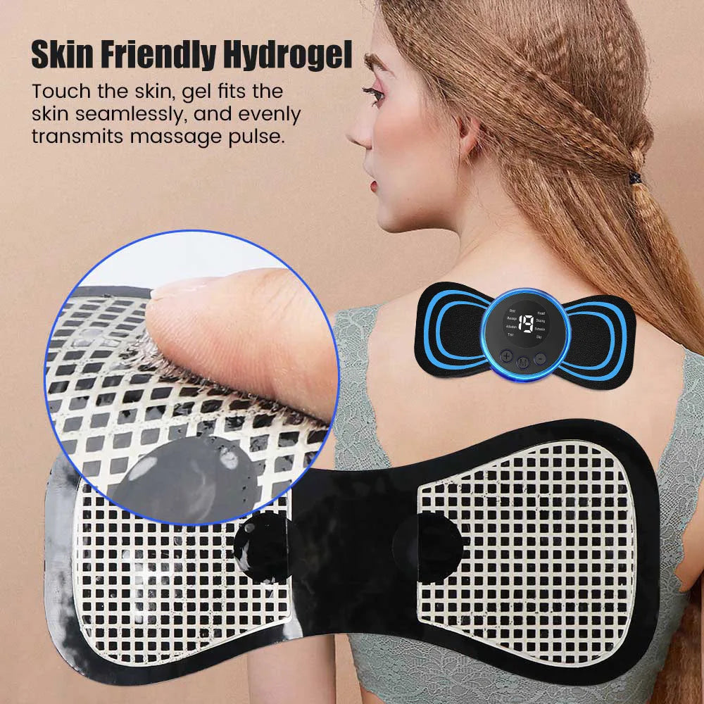 EMS Neck Massager Electric Cervical Vertebra Massage Patch for Relieve Relax Muscle Fatigue Relaxation Portable Neck Stretcher