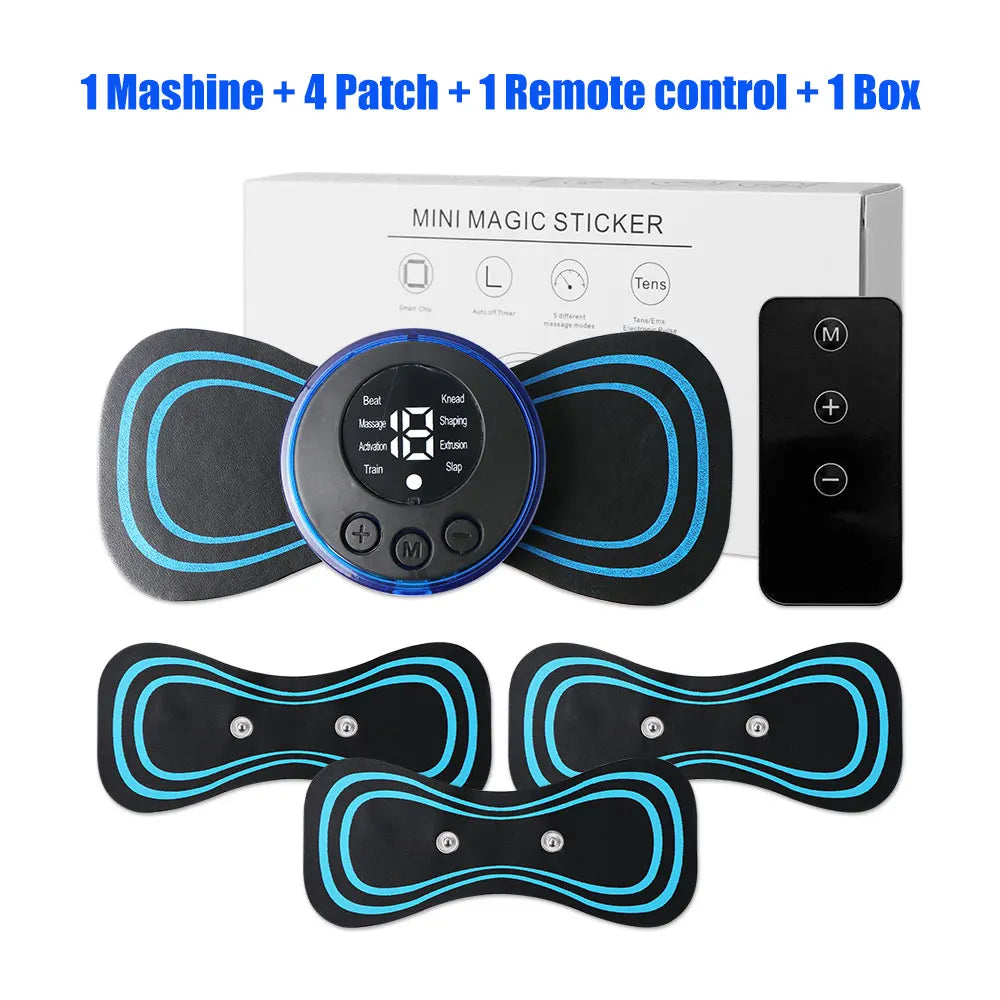 EMS Neck Massager Electric Cervical Vertebra Massage Patch for Relieve Relax Muscle Fatigue Relaxation Portable Neck Stretcher