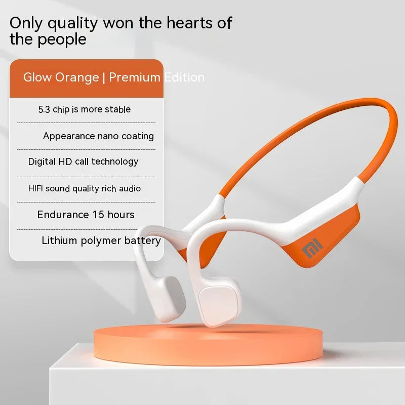 Xiaomi A20 Bone Conduction Earbud Wireless Headphones Compatible Bluetooth Earphone TWS with Mic Swimming Sports Wear Headset