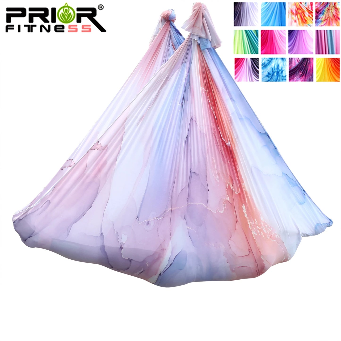 4m Aerial Yoga Hammock Fabric Ombre Aerial silks Gradient Color Yoga Fitness Stretch Belt For GYM Indoor Yoga Studio