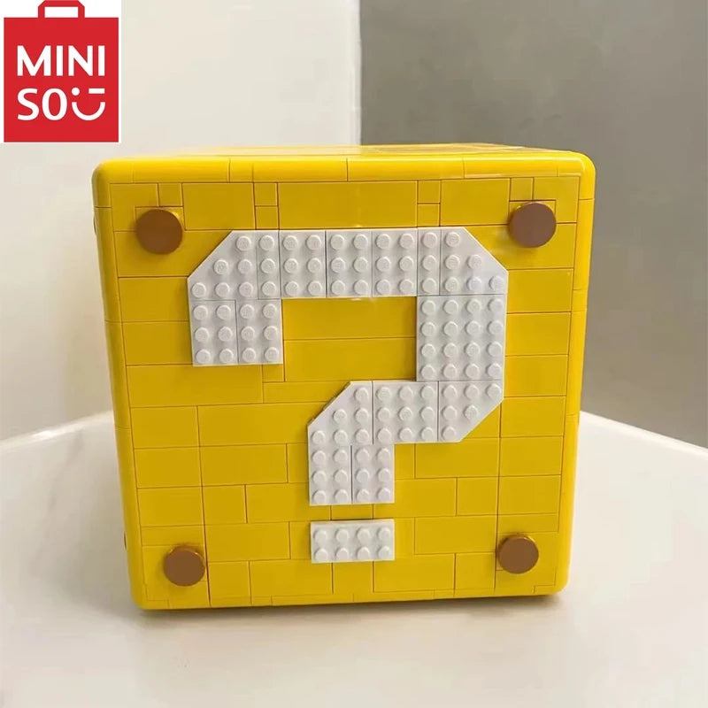 MINISO Disney Movie Game Modular Super Marioed 64 Question Mark Box Model 2064pcs Bricks Kids Toys Gift Set Compatible 71395