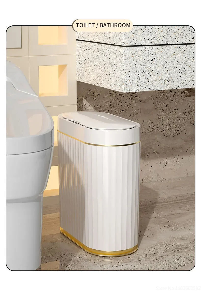 Electronic Automatic Smart Sensor Garbage Bin Household 7L/9L Smart Trash Can Toilet Waste Garbage Can for Kitchen Bathroom