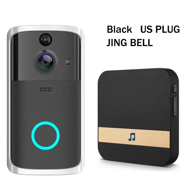 720P Tuya Doorbell Camera WiFi Smart Home Video Door Bell Wireless 2-Way Audio PIR Motion Detection Security Home Doorbell
