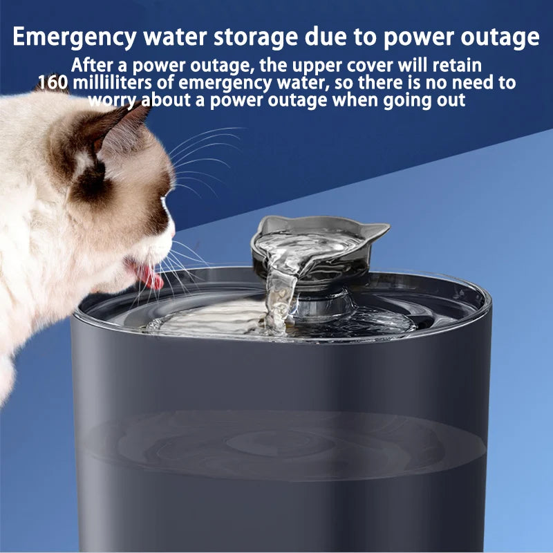 Cat Water Fountain Auto Filter USB Electric Mute Cats Dog Drinker Bowl Recirculate Filtring Drinker for Cats Pet Water Dispenser