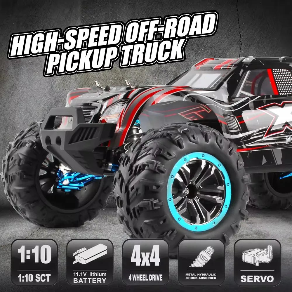 2024 XLF F22A RC 1:10 80KM/H 4WD 2.4G RC Cars Brushless All Metal Undercarriage Car Remote Control High Speed Drift Truck Toys