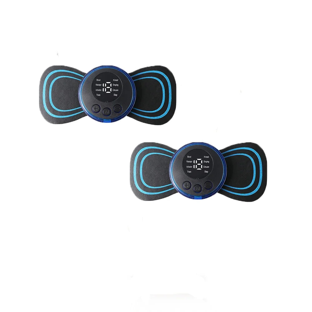 LCD Display EMS Neck Stretcher Electric Massager Cervical Vertebra Massage Patch for Muscle Pain Relief and Shoulder Relaxation