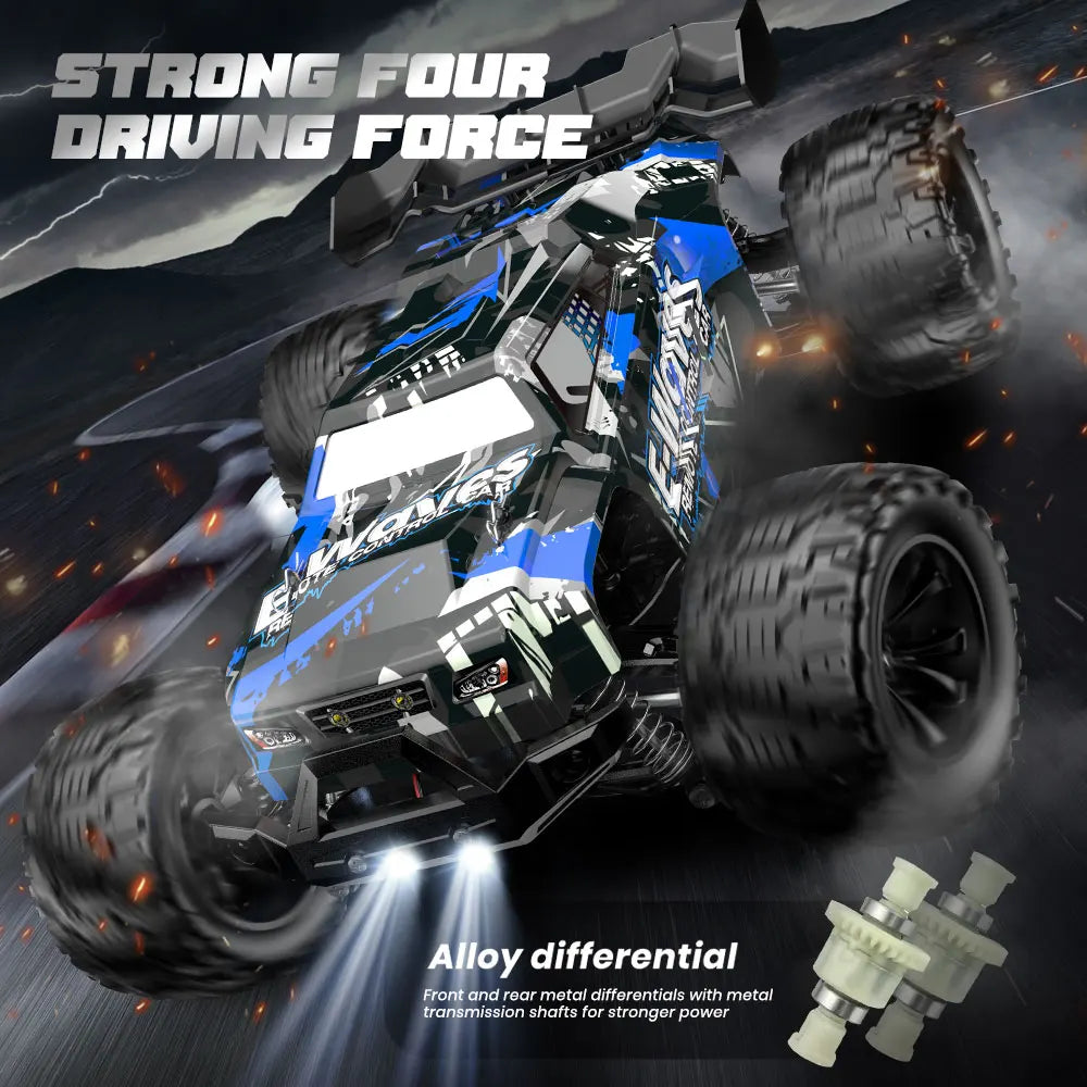 1:14 70KM/H Or 50KM/H 4WD RC Car With LED Remote Control Cars High Speed Drift Monster 4x4 Truck for Kids vs Wltoys 144001 Toys