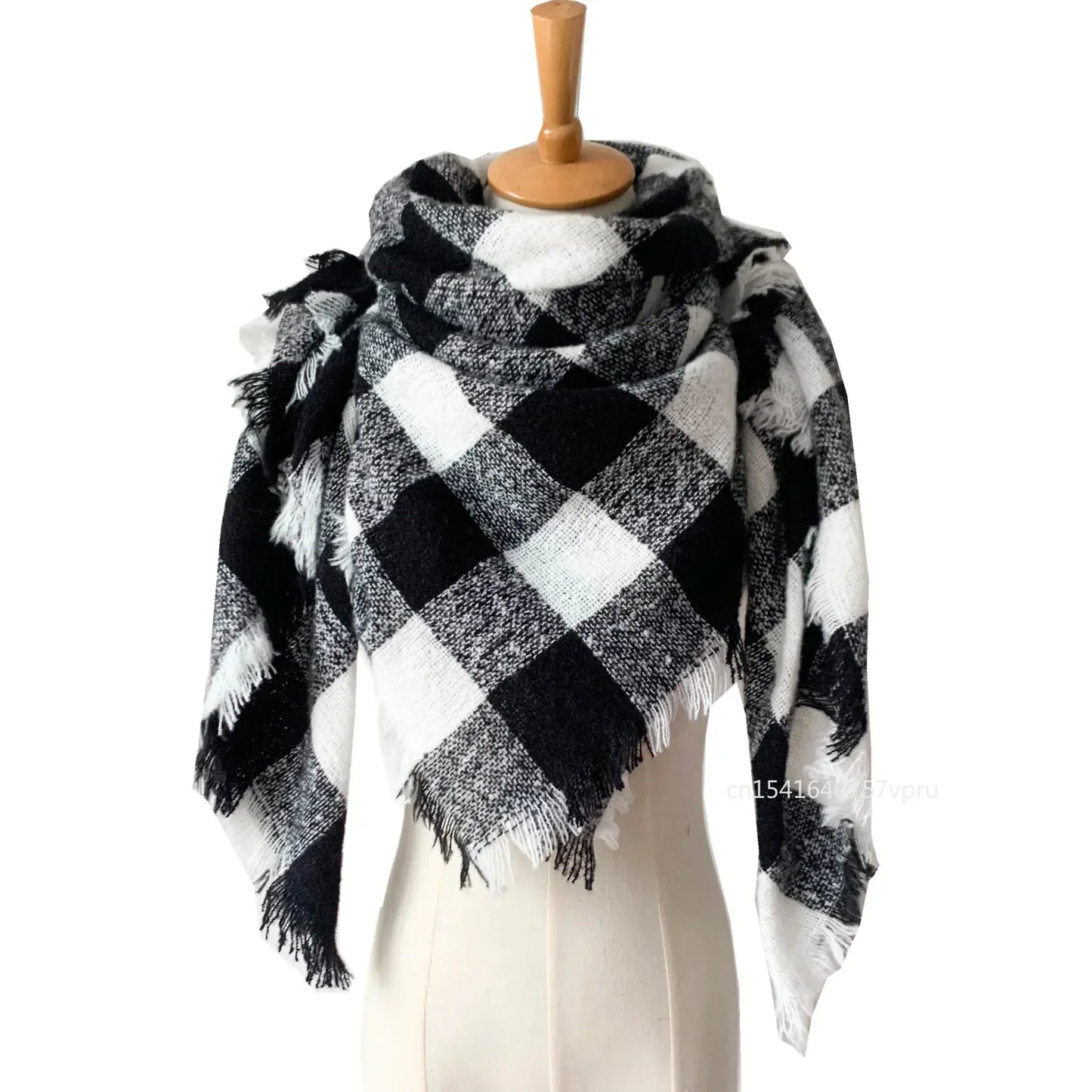 Newest Designer Scarf women luxury Plaid Scarves Shawls Brand Knitted Cashmere Bufandas Invierno Mujer Fashion Bandana Wrap
