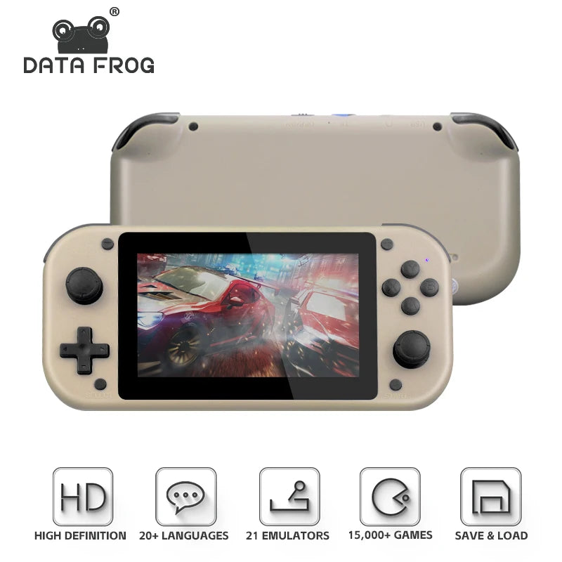 DATA FROG M17 4.3 inch Handheld Game Console Player Mini Portable Game Console Built-in 19000 Games Gifts For Children