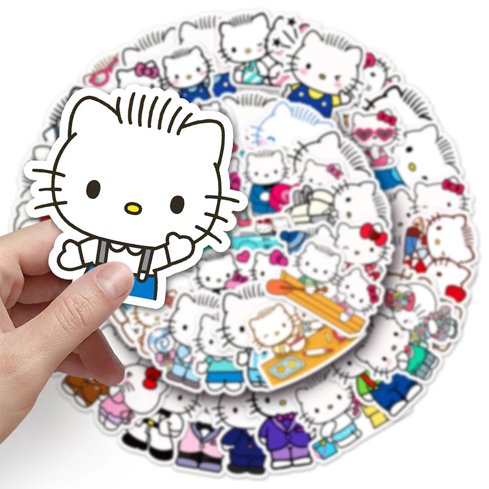 10/30/50pcs Cute Hello Kitty Dear Daniel Star Stickers Kawaii Sanrio Cartoon Sticker Phone Luggage Guitar Anime Graffiti Decals
