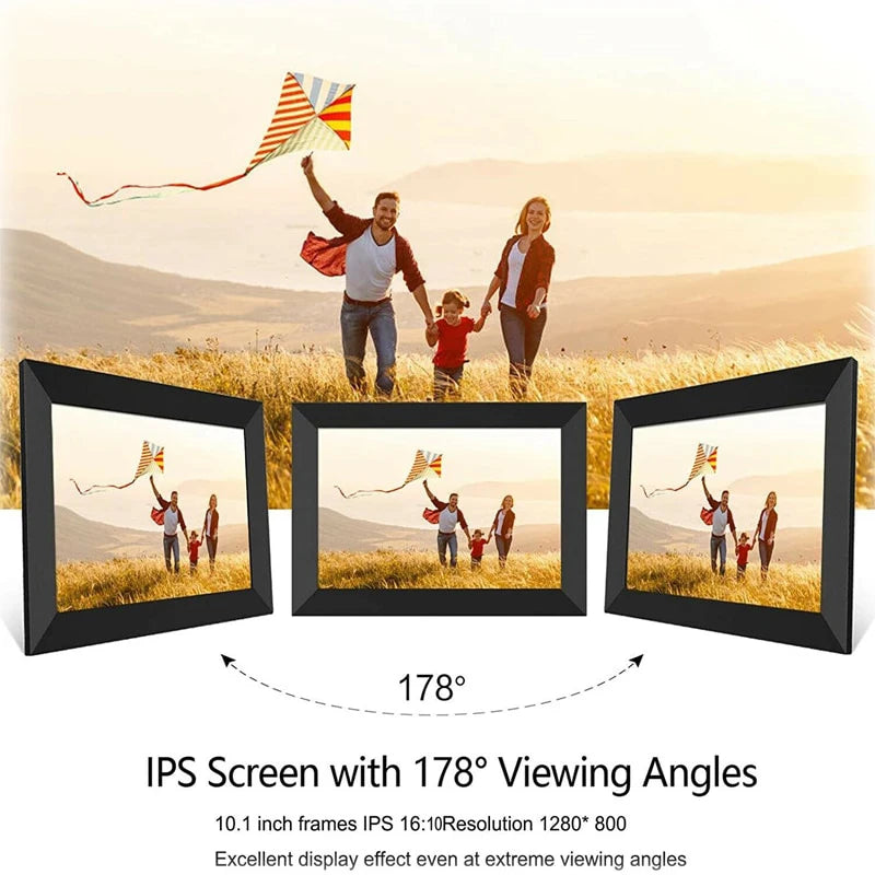 Digital Frame 10.1 Inch Uhale Frameo Digital Photo Frame WiFi 32GB/64GB Large Storage1280 x 800 HD IPS Touch Screen Auto-Rotate
