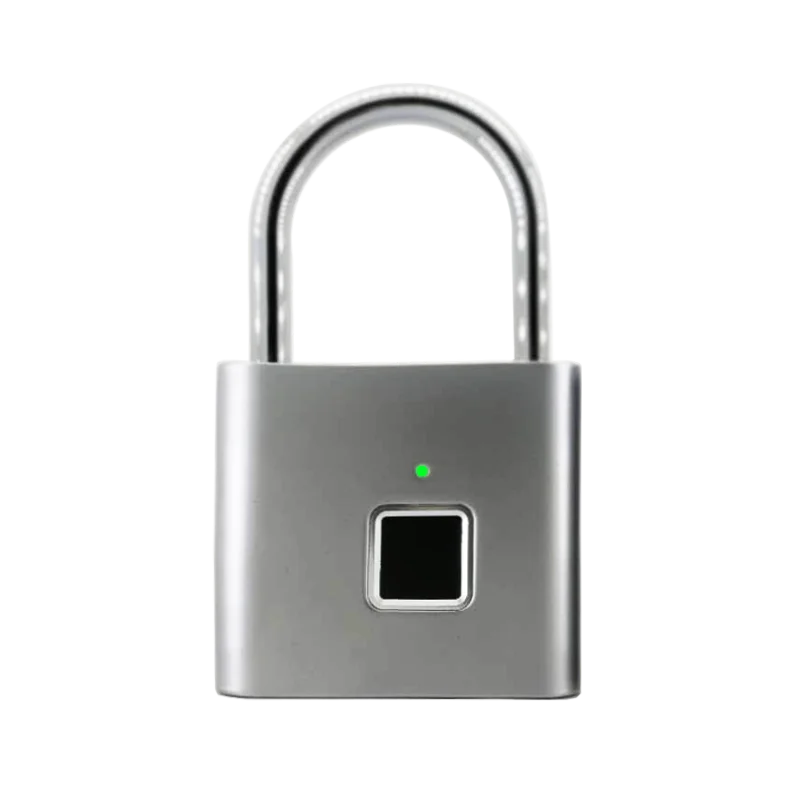 RAYKUBE P2 Smart Fingerprint Padlock Waterproof Zinc Alloy Biometric Padlocks With Buit-in Rechargeable Battery USB Charge