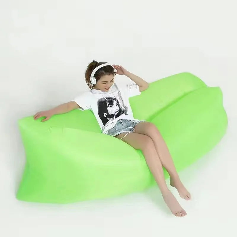Super light lazy air sofa outdoor sofa Sleeping bag Field inflatable sofa bed cushion sleeping bed