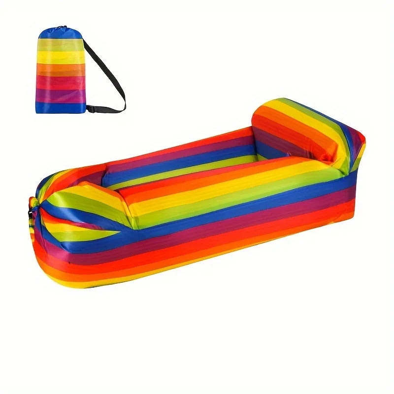 Outdoor Lazy Inflatable Sofa For Nap, Portable Air Mattress For Picnic, Camping Inflatable Mattress, Air Bed For Music Festival