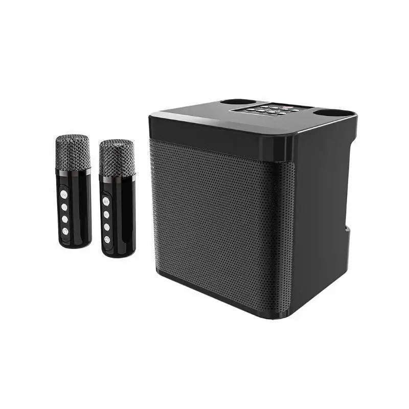 2024 Dual Microphone Karaoke Machine for Adults Kids Portable Bluetooth PA Speaker System with 2 Wireless Microphones for Family