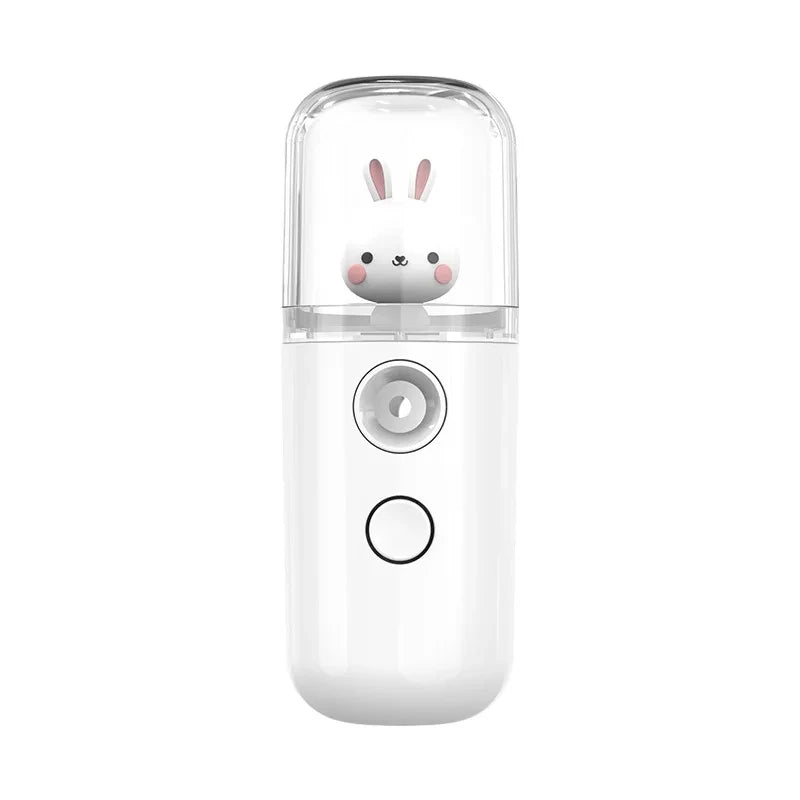 USB Mini Humidifier Facial Steamer Moisturizing Mist Sprayer Rechargeable Nebulizer Beauty Instruments Face Skin Care Tools
