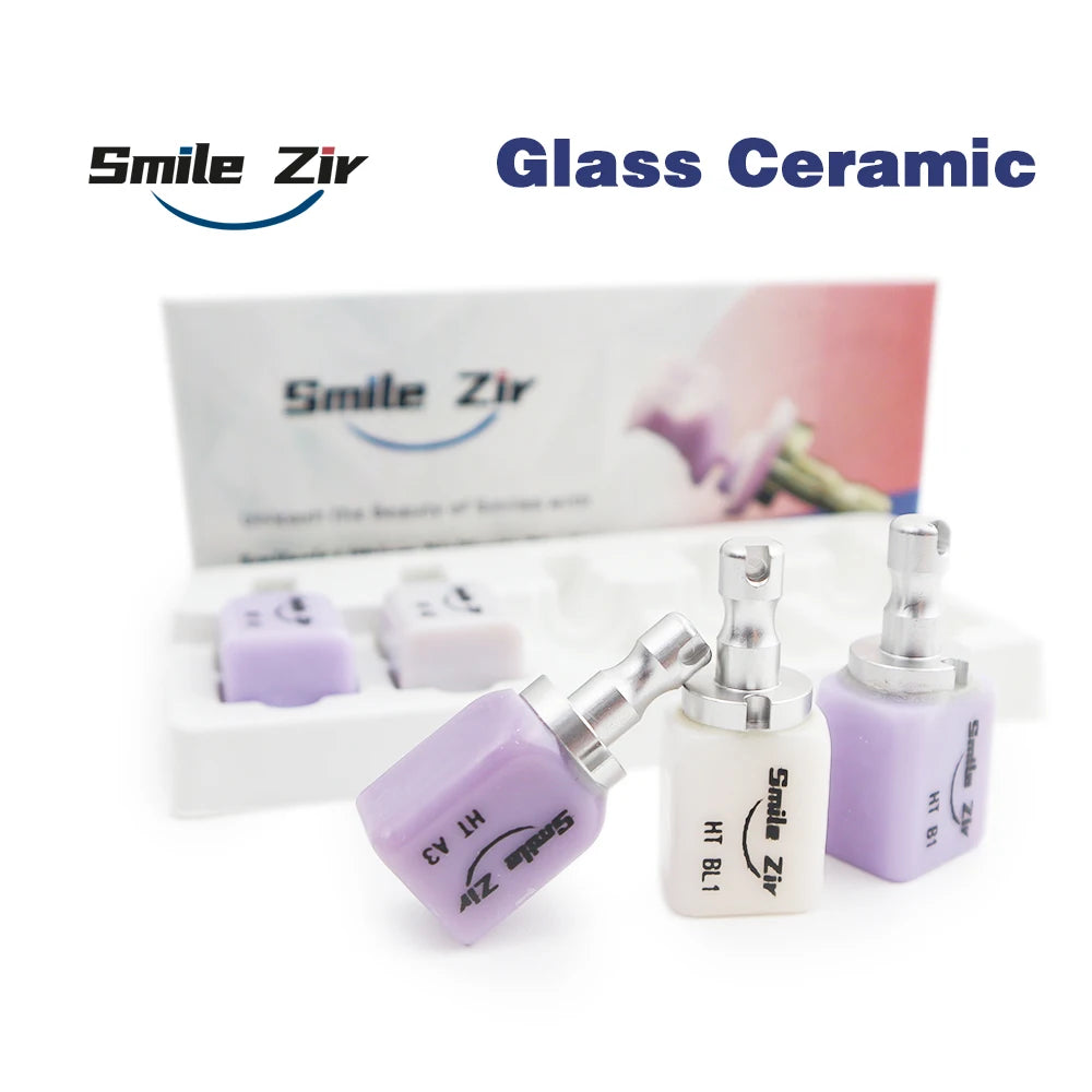 5pcs C14 Dental Lab Lithium Disilicate C14 Glass Ceramic Blocks HT/LT/MT for CAD CAM Sirona Cerec Veneer Dentistry Materials