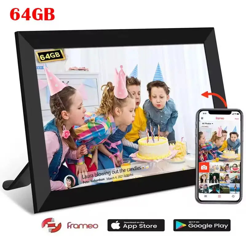 Digital Frame 10.1 Inch Uhale Frameo Digital Photo Frame WiFi 32GB/64GB Large Storage1280 x 800 HD IPS Touch Screen Auto-Rotate