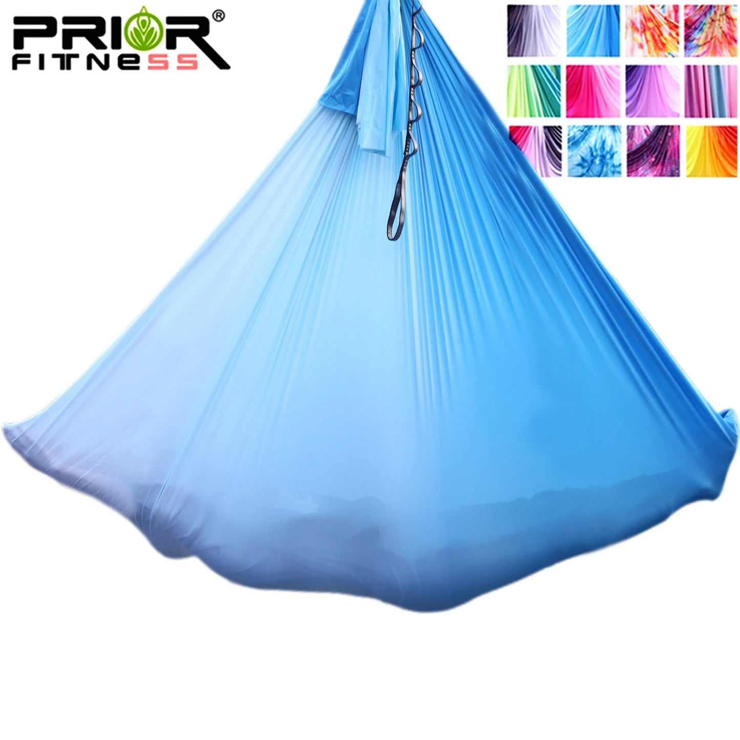 4m Aerial Yoga Hammock Fabric Ombre Aerial silks Gradient Color Yoga Fitness Stretch Belt For GYM Indoor Yoga Studio