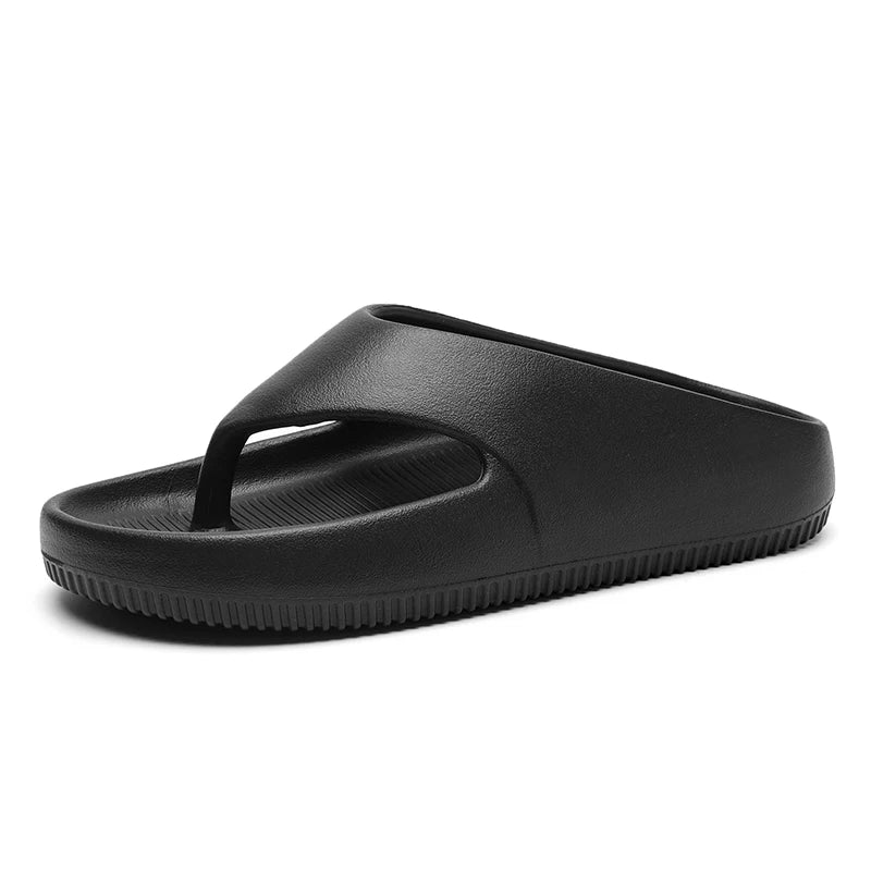 Mens Platform Flip Flops Summer Soft Sole EVA Slippers for Women Outdoor Casual Beach Shoes Home Non-slip Bathroom Couple Shoes