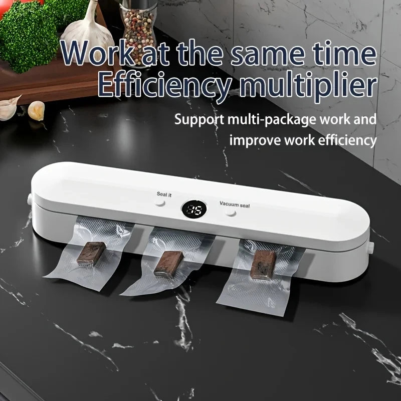 Xiaomi MIJIA Automatic Vacuum Sealer Machine For Food Storage With 10pcs Food Saver Bags 220V Sealing Machine Vacuum package New