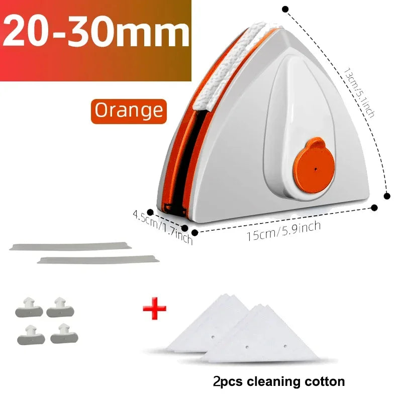 Home Window Cleaner Water Injection Glass Eraser Double Sided Magnetic Window Eraser Double Layer Hollow Glass Cleaning Tool