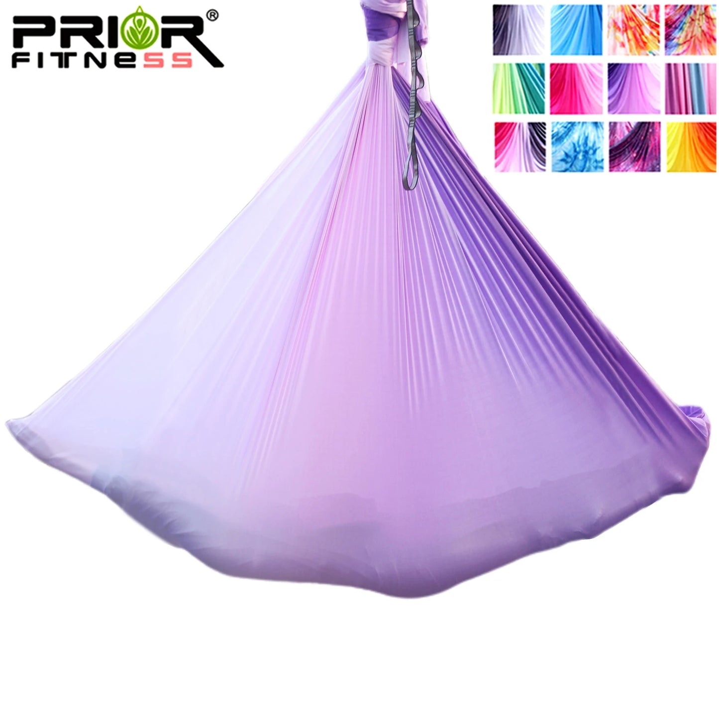 4m Aerial Yoga Hammock Fabric Ombre Aerial silks Gradient Color Yoga Fitness Stretch Belt For GYM Indoor Yoga Studio