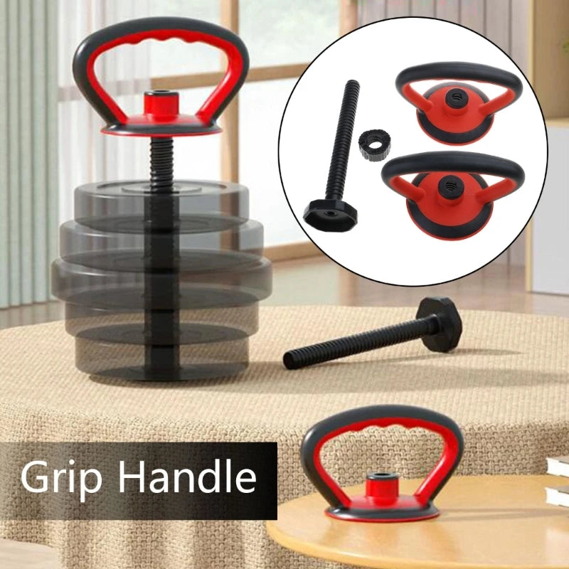 Workout Kettle Bells Grip Adjustable Kettlebells Handle for Weight Plate Dumbbells Converter for Strength Training
