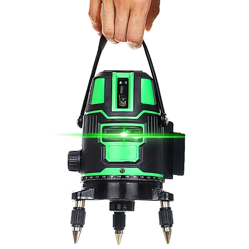 360° Laser Level with Tripod Self Leveling Cross Line Laser Green Horizontal Line for Construction Floor Tile