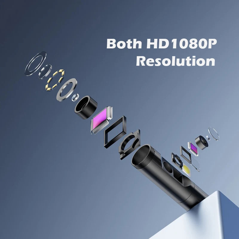 Industrial WIFI Endoscope HD1080P Single Dual Lens Camera 8MM/5.5MM/3.9MM Car Inspection Borescope IP68 Waterproof 2600mAh LEDs