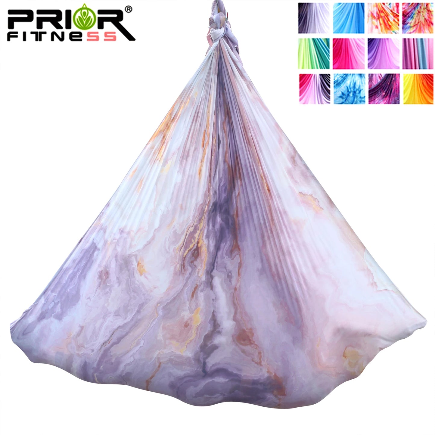 4m Aerial Yoga Hammock Fabric Ombre Aerial silks Gradient Color Yoga Fitness Stretch Belt For GYM Indoor Yoga Studio