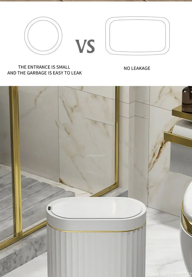 Electronic Automatic Smart Sensor Garbage Bin Household 7L/9L Smart Trash Can Toilet Waste Garbage Can for Kitchen Bathroom
