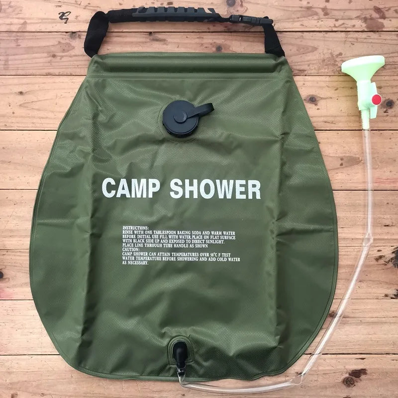 20L Shower Bag Solar Heated Water Storage Bag Suitable For Outdoor Travel Mountain Climbing And Hiking Beach Picnics and Picnics