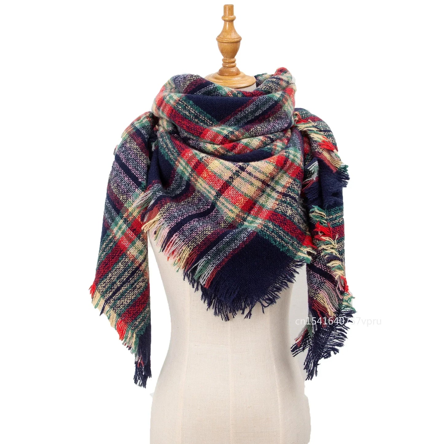 Newest Designer Scarf women luxury Plaid Scarves Shawls Brand Knitted Cashmere Bufandas Invierno Mujer Fashion Bandana Wrap
