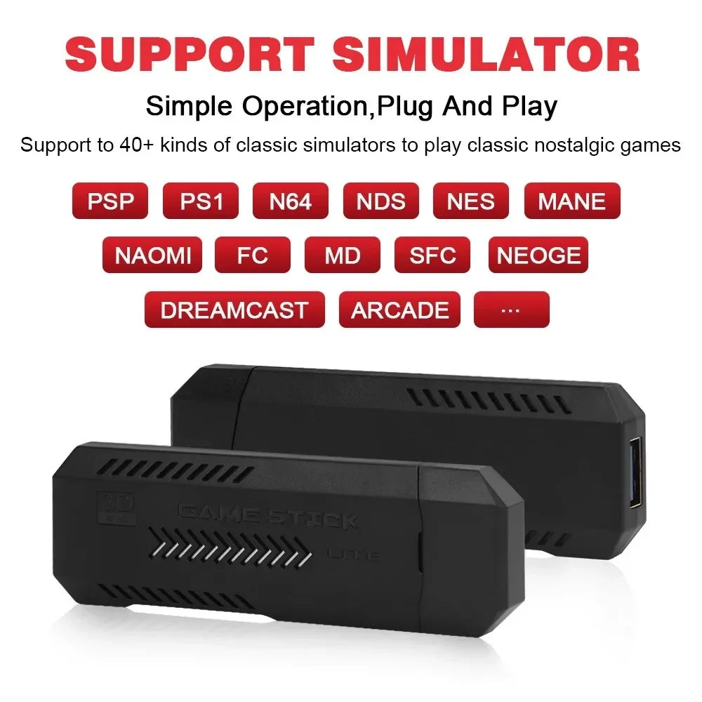X2 Ultra X2 Plus GD10 Pro 4K Game Stick 3D HD Retro Video Game Console Wireless Controller TV 50 Emulator For PS1/N64/DC Gift
