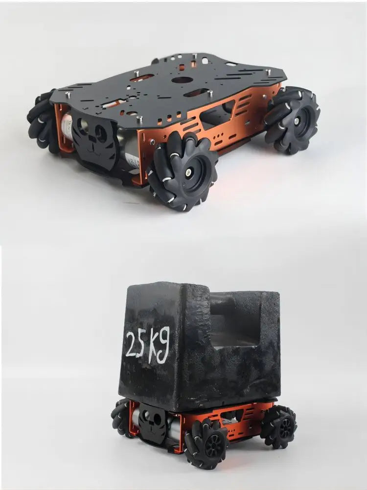 10-25Kg Load RC Tank Metal Mecanum Wheel Robot Car for Arduino Robot DIY Kit with 12V Encoder Motor Ps2 UNO Programmable Robot