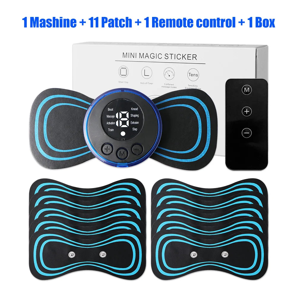 EMS Neck Massager Electric Cervical Vertebra Massage Patch for Relieve Relax Muscle Fatigue Relaxation Portable Neck Stretcher