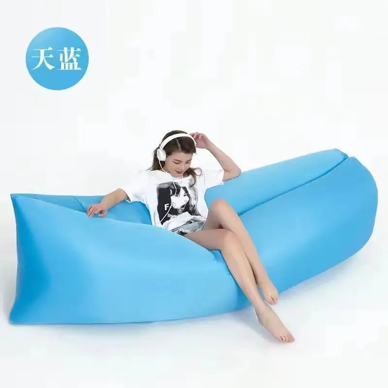 Super light lazy air sofa outdoor sofa Sleeping bag Field inflatable sofa bed cushion sleeping bed