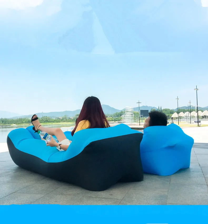 Inflatable Sofa Lazy Sofa Outdoor Portable Storage Picnic Camping Beach Music Festival Inflatable Lazy Mattress Inflatable Sofa