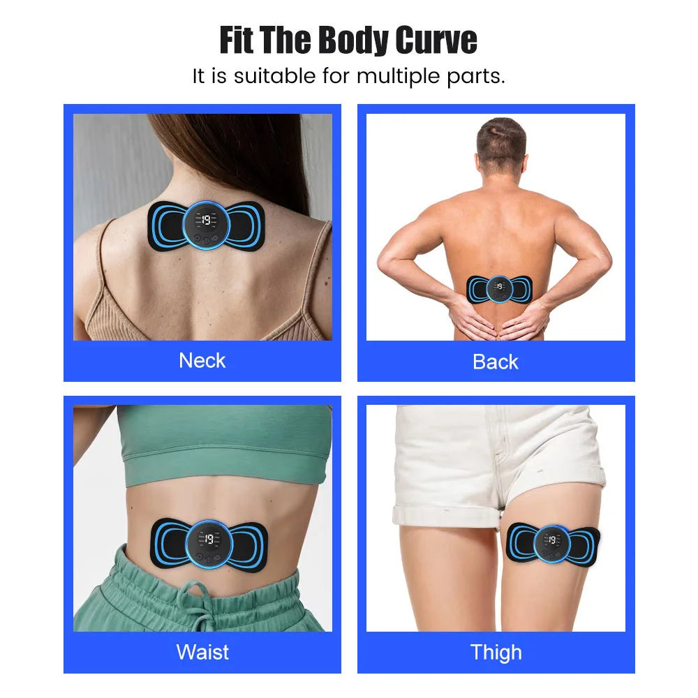 Electric Pulse Neck Massager Cervical Mini Massage Relax Cushion for Shoulder Leg Cervical Body Muscle Stimulator Relief Pain