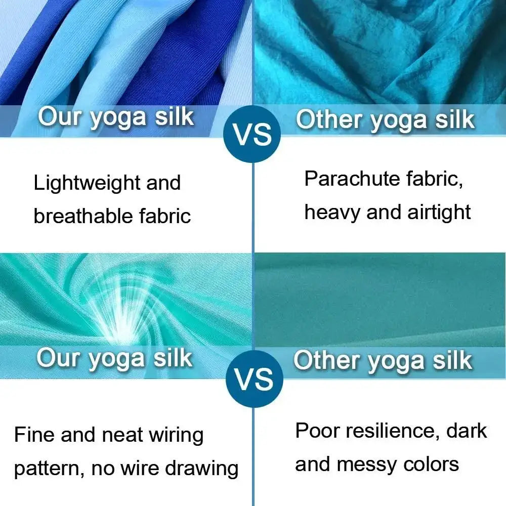 5.5 Yards Aerial Yoga Hammock Fitness Yoga Swing for Antigravity Yoga Inversion Improved Flexibility Core Strength