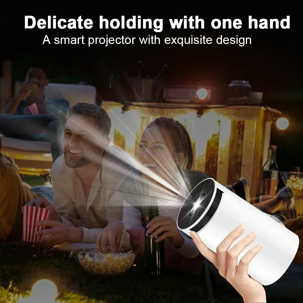 New 2024 4K Android 11 Dual Wifi6 200 ANSI Allwinner H713 BT5.0 1080P 1280*720P Home Cinema Outdoor Portable Projetor